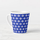 SCANDIA BLUE KNIT Latte Mug (Angle gauche)