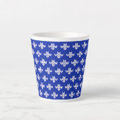 SCANDIA BLUE KNIT Latte Mug (Devant)