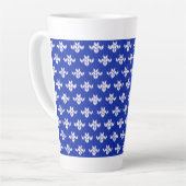 SCANDIA BLUE KNIT Tall Latte Mok (Linkerhoek)