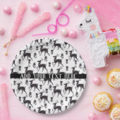 Scandia Folk Art Deer Papieren Bordje (Feest)