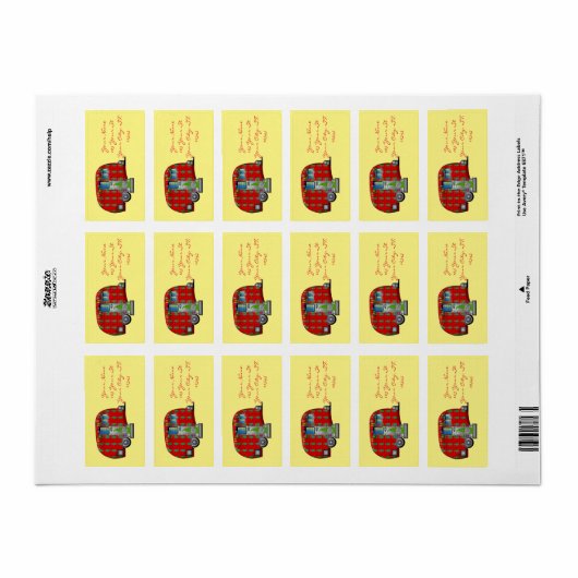 Scandia Gnome Caravan Thunder_Cove Etiket (Full Sheet)