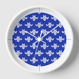 SCANDIA KNIT BLEU Horloge ronde