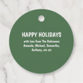 Scandinadic Kerstgnome Bedankjes Labels (Achterkant)