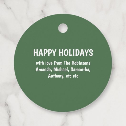 Scandinadic Kerstgnome Bedankjes Labels (Achterkant)