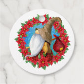 Scandinadic Kerstgnome Bedankjes Labels (Voorkant)