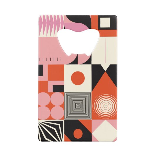 Scandinave géométrique : Motif d'oeuvres colorées (Devant)