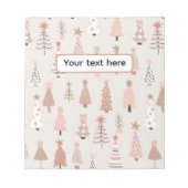 Scandinave Sapins Roses Notitieblok (Voorkant)