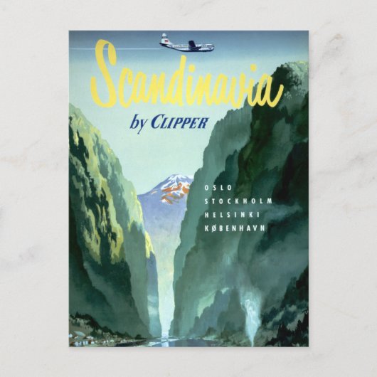  Scandinavia door Clipper Briefkaart (Voorkant)