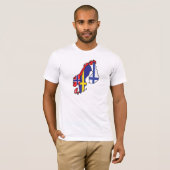 Scandinavia Flag Map T-shirt (Voorkant volledig)