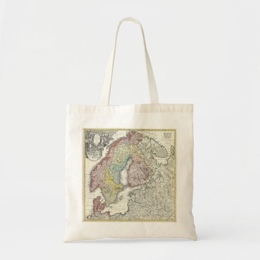  Scandinavia-kaart Tote Bag (Voorkant)