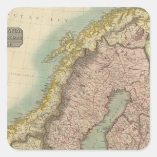 Scandinavia Vierkante Sticker