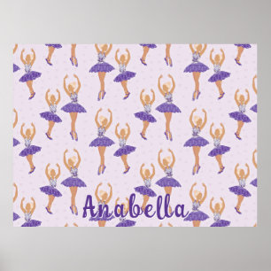 Scandinavian Ballet Ballerina Girls Poster