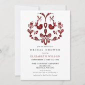 Scandinavian Birds Christmas Vrijgezellenfeest Kaart (Voorkant)