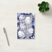 Scandinavian Blue Easter Egg Spring Floral Post-it® Notes (Kantoor)