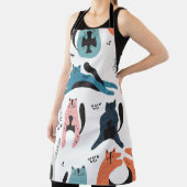 Scandinavian Cats:  textielontwerp. Schort (Insitu)