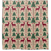 Scandinavian Christmas Douchegordijn (Voorkant)