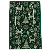 Scandinavian Christmas Time Medium Cadeauzakje (Voorkant)