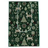 Scandinavian Christmas Time Medium Cadeauzakje (Achterkant)