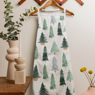 Scandinavian Christmas Tree Pattern Schort