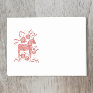 Scandinavian Dala Horse Post-it® Notes