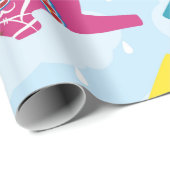 SCANDINAVIAN DALA HORSE Wrapping Paper Cadeaupapier (Rol Hoek)