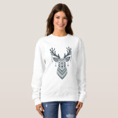 Scandinavian Deer Kerstmis Trui (Voorkant volledig)