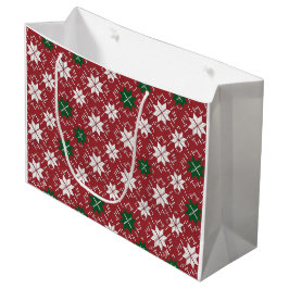 Scandinavian Fair Isle Christmas Groot Cadeauzakje