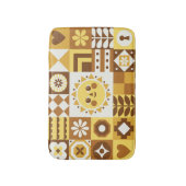 Scandinavian Floral: Abstracte Kaart. Badmat (Voorkant Verticaal)