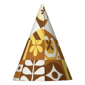 Scandinavian Floral: Abstracte Kaart. Feesthoedjes (Achterkant)