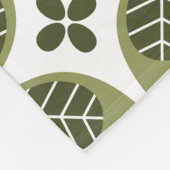 Scandinavian Floral: Naadloos ontwerp. Fleece Deken (Hoek)