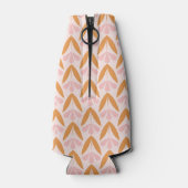 Scandinavian floral pattern, retro style, mid cent flesjeskoeler (Achterkant)