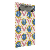 Scandinavian floral pattern, retro style, mid cent mini klembord (Schuin)