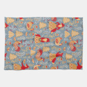 Scandinavian Folk Art Kitchen Towel Theedoek (Horizontaal)