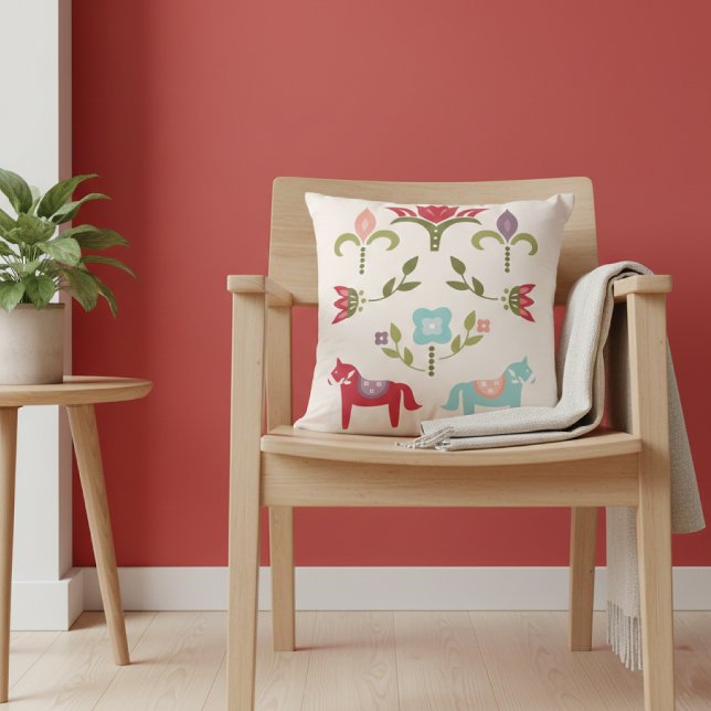 Scandinavian Folk Art Kussen (Creator heeft geüpload)