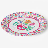 Scandinavian Folk Art Papieren Bordje (Gekanteld)