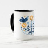 Scandinavian Folk Art Prints | Noordse decor-Mok Mok (Voorkant links)