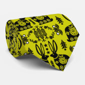 Scandinavian Folk Art Stropdas (Opgerold)