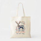 Scandinavian Folk Reindeer Christmas Party Suplies Tote Bag (Voorkant)