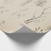 SCANDINAVIAN FOREST PATTERN CHRISTMAS GIFT WRAP CADEAUPAPIER (Hoek)