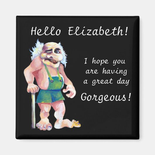 Scandinavian Funny look Love Troll Magneet (Voorkant)