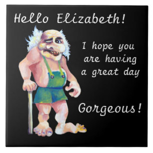 Scandinavian Funny look Love Troll Tegeltje