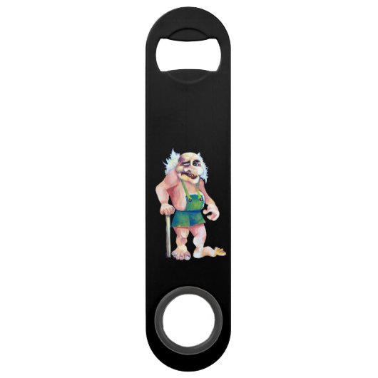 Scandinavian Funny look Ogre Troll Speed Flessenopener (Achterkant)