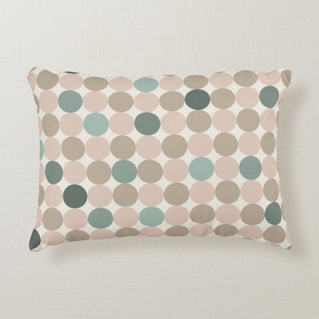 Scandinavian Geometric Accent Pillow Turquoise Kussen (Voorkant)