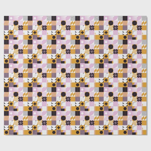 Scandinavian Geometric: Hand-getrokken kunstwerk. Cadeaupapier (Vlak)