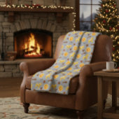 Scandinavian Gingerbread & Citrus Holiday Fleece Deken