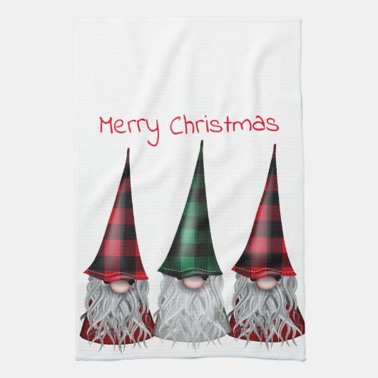 Scandinavian Gnomes Kitchen Towel Theedoek (Verticaal)