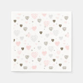 Scandinavian Hearts Pattern Servet (Voorkant)