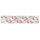 Scandinavian Holiday Birds Monogram Table Runner Medium Tafelloper (Horizontaal)