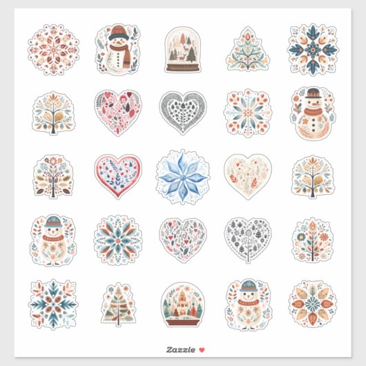 Scandinavian Holiday Sticker Pack (Vel)