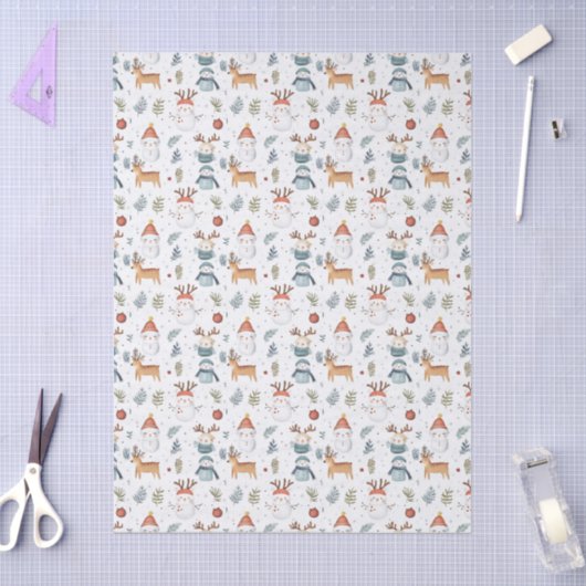 Scandinavian Nordic Christmas Tissuepapier (Craft)